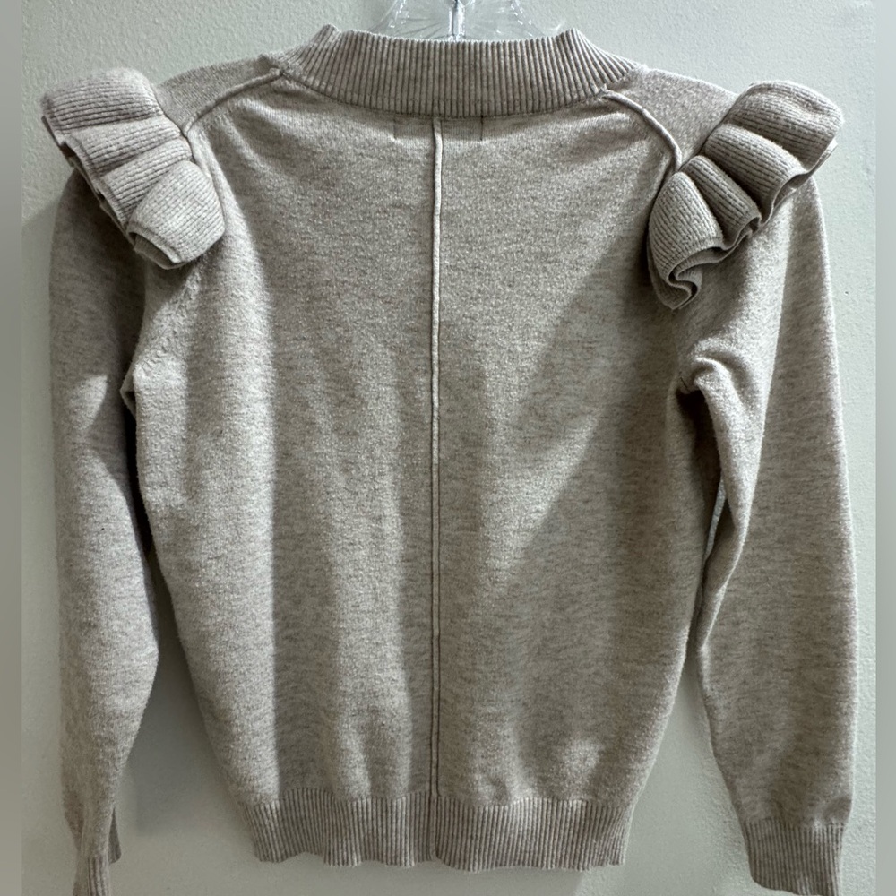 Truth by Republic Sweater with Ruffle Shoulders - Picture 2 of 4